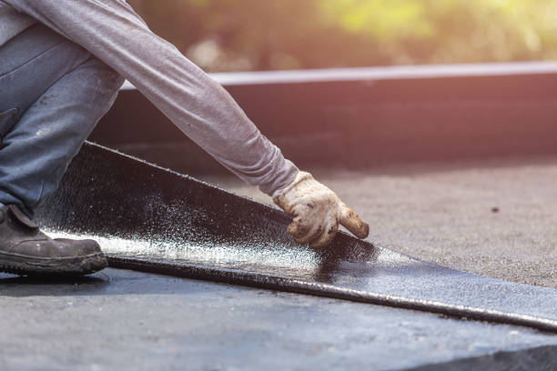Professional Basement Waterproofing technician working in Milledgeville, OH